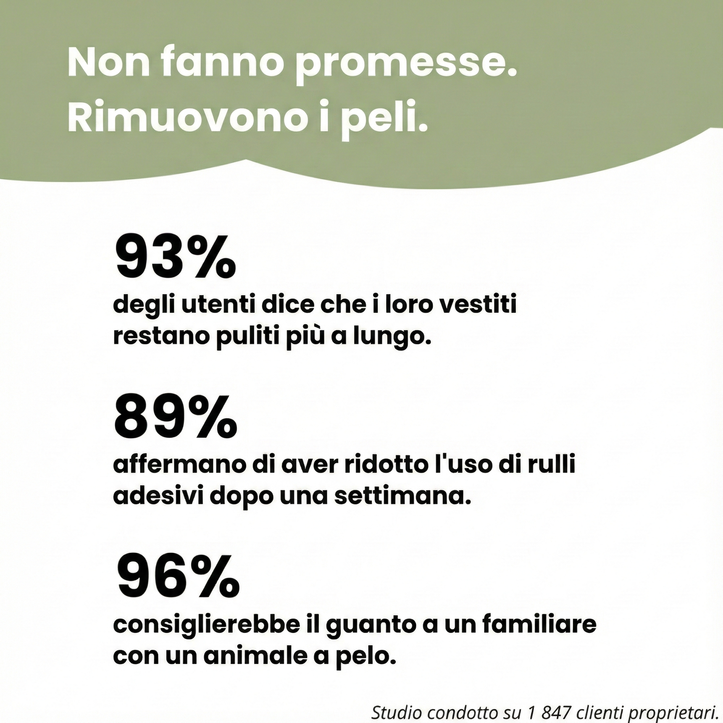 Gant anti-poil réutilisable