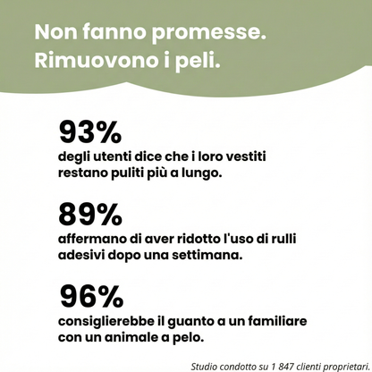 Gant anti-poil réutilisable